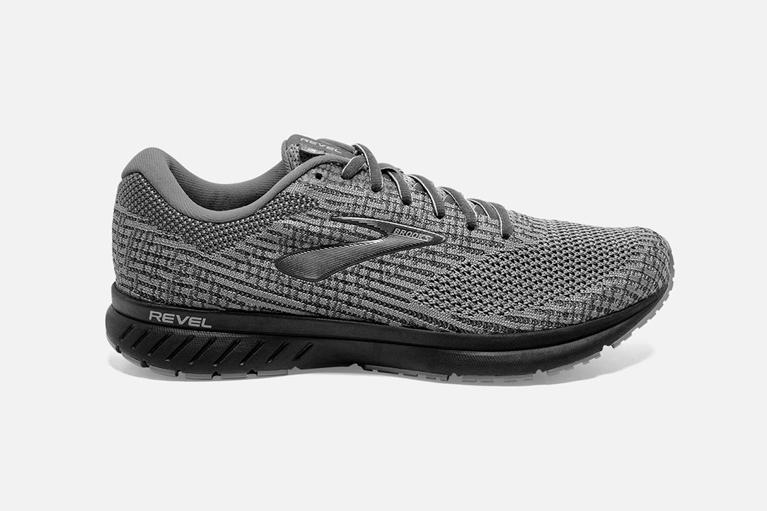 Brooks Men's Revel 3 Road Running Shoes - Grey (KDOZ09546)